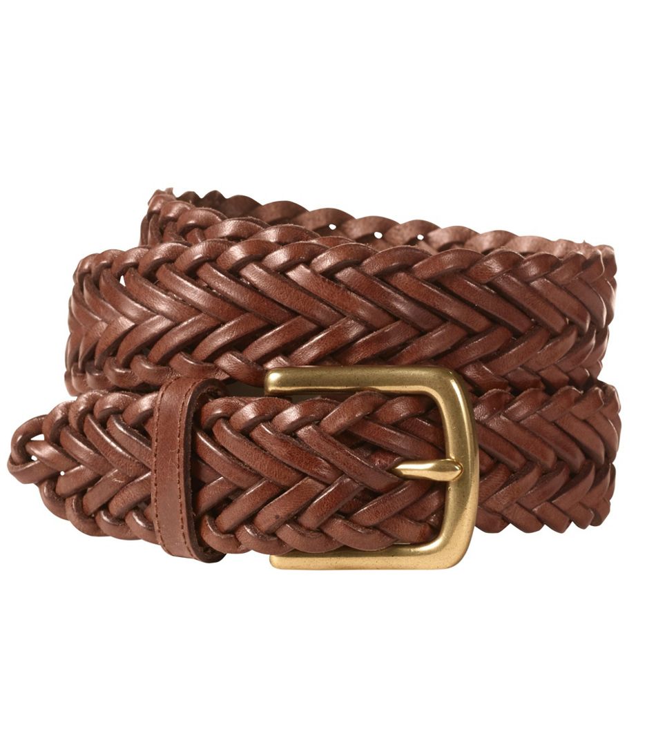 L.L.Bean Men's Essential Braided Leather Belt CLOTHING