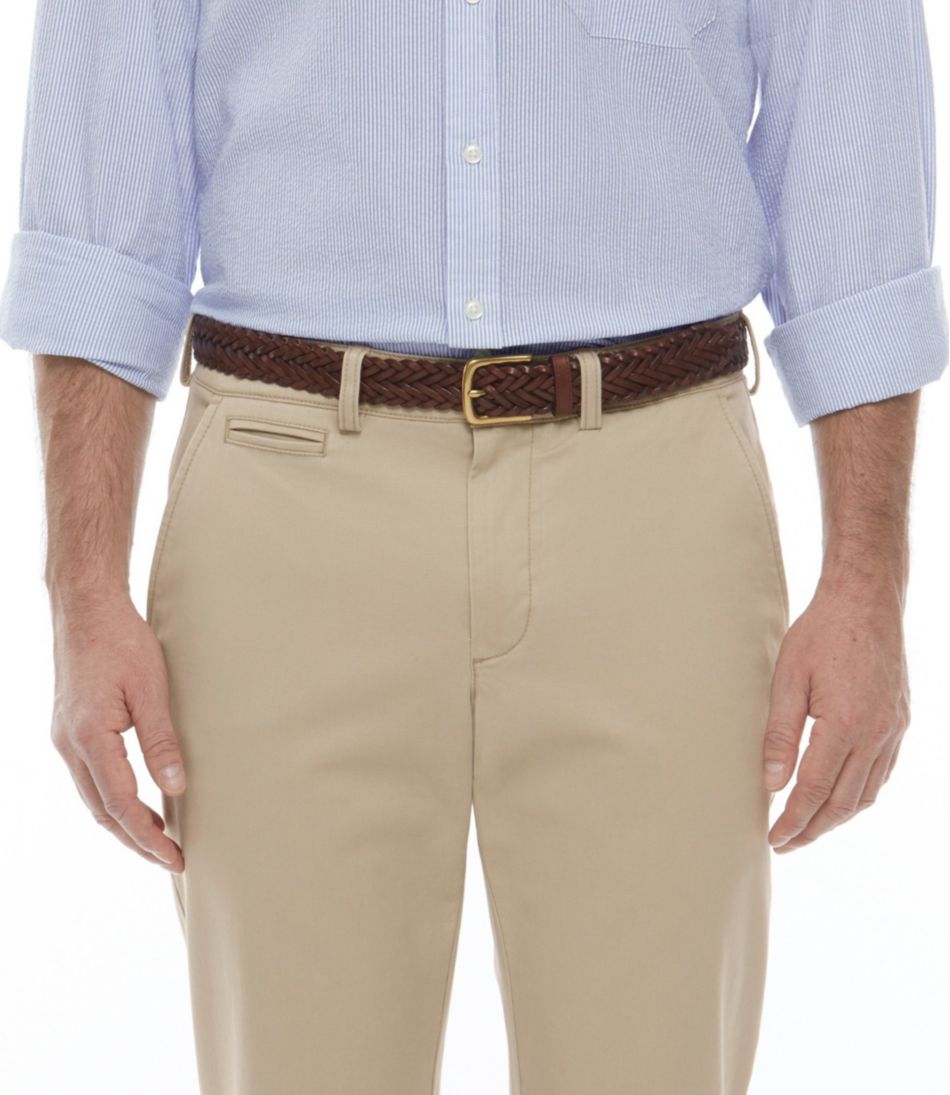 L.L.Bean Men's Essential Braided Leather Belt CLOTHING