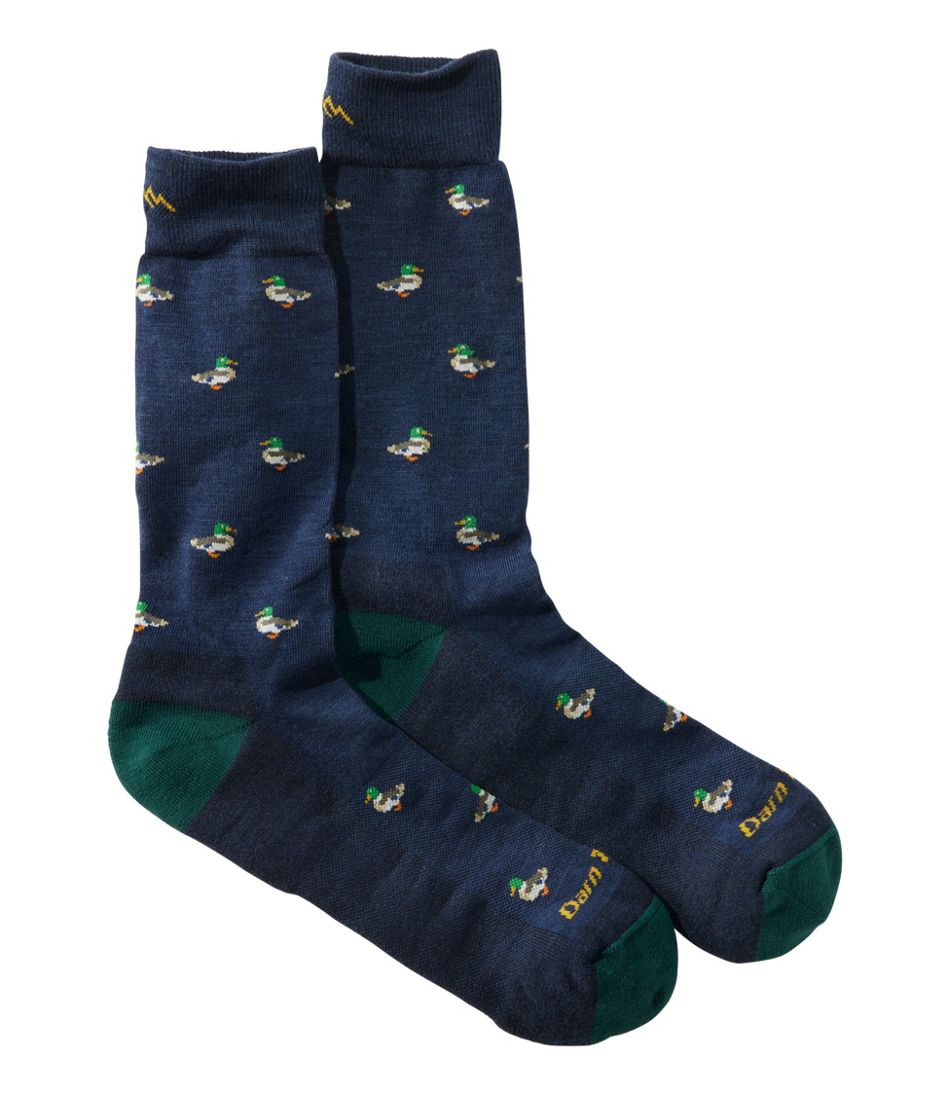 L.L.Bean Men's Darn Tough Duck Duck Moose Crew Socks CLOTHING|FOOTWEAR