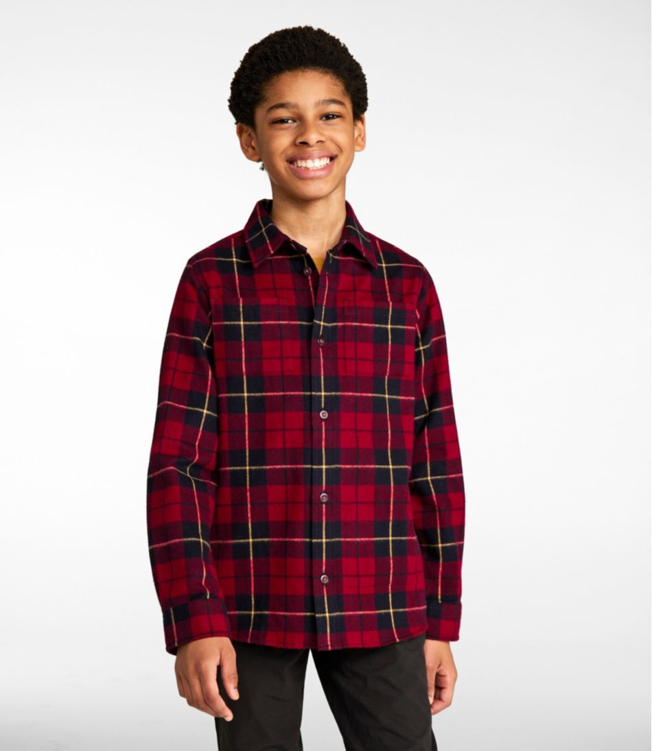L.L.Bean Kids' Scotch Plaid Flannel Shirt CLOTHING