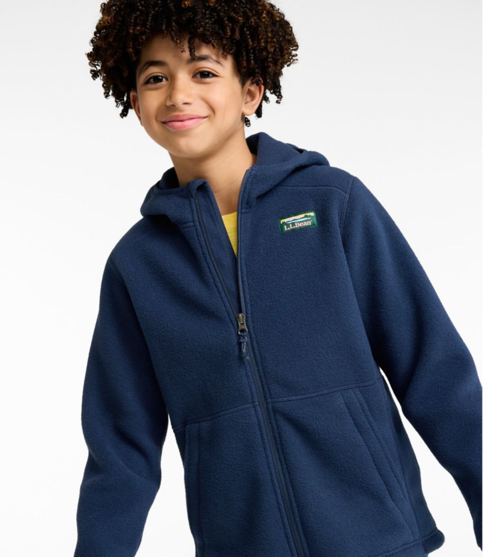 L.L.Bean Kids' Mountain Classic Fleece, Hooded CLOTHING|OUTERWEAR