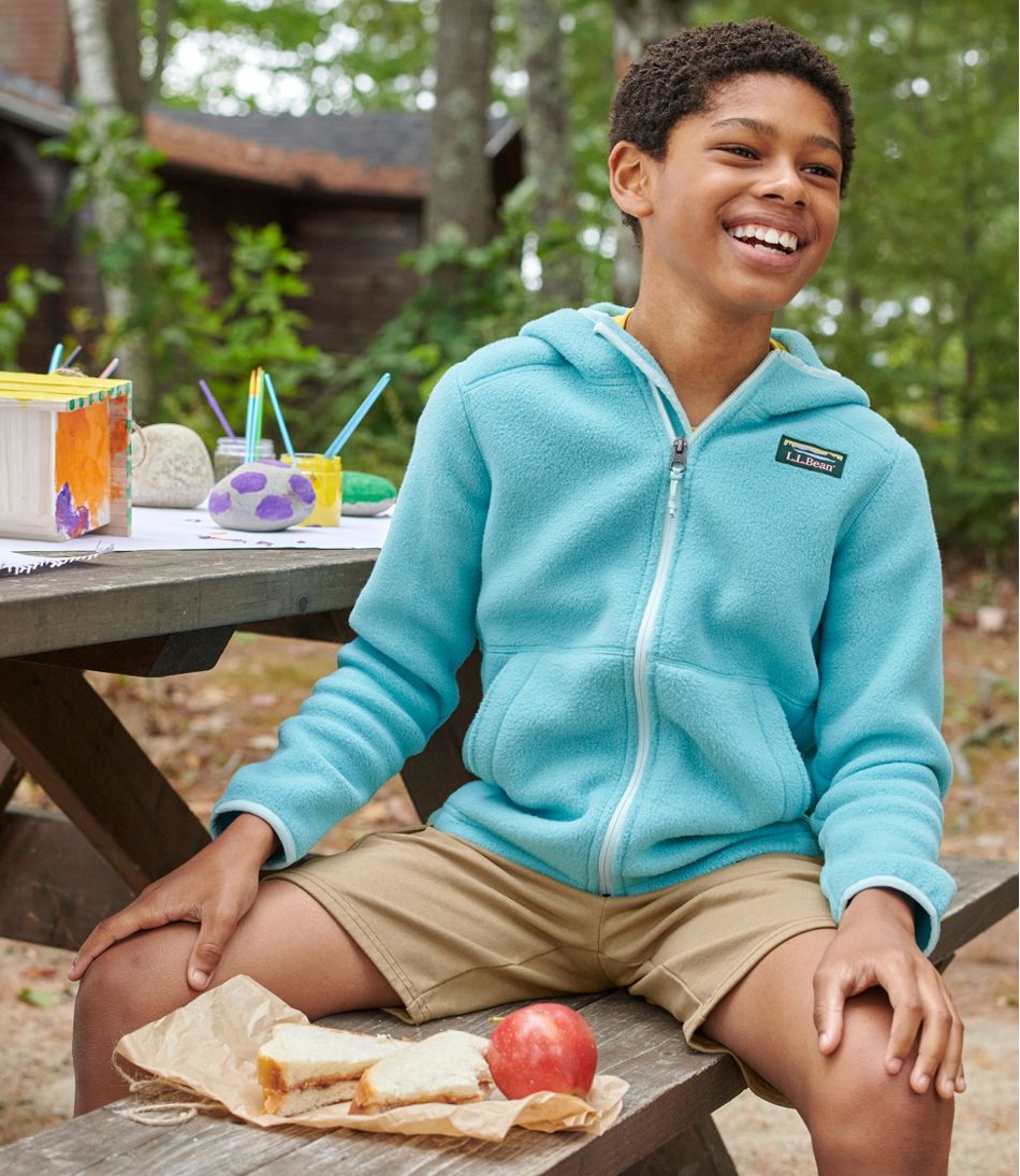 L.L.Bean Kids' Mountain Classic Fleece, Hooded CLOTHING|OUTERWEAR