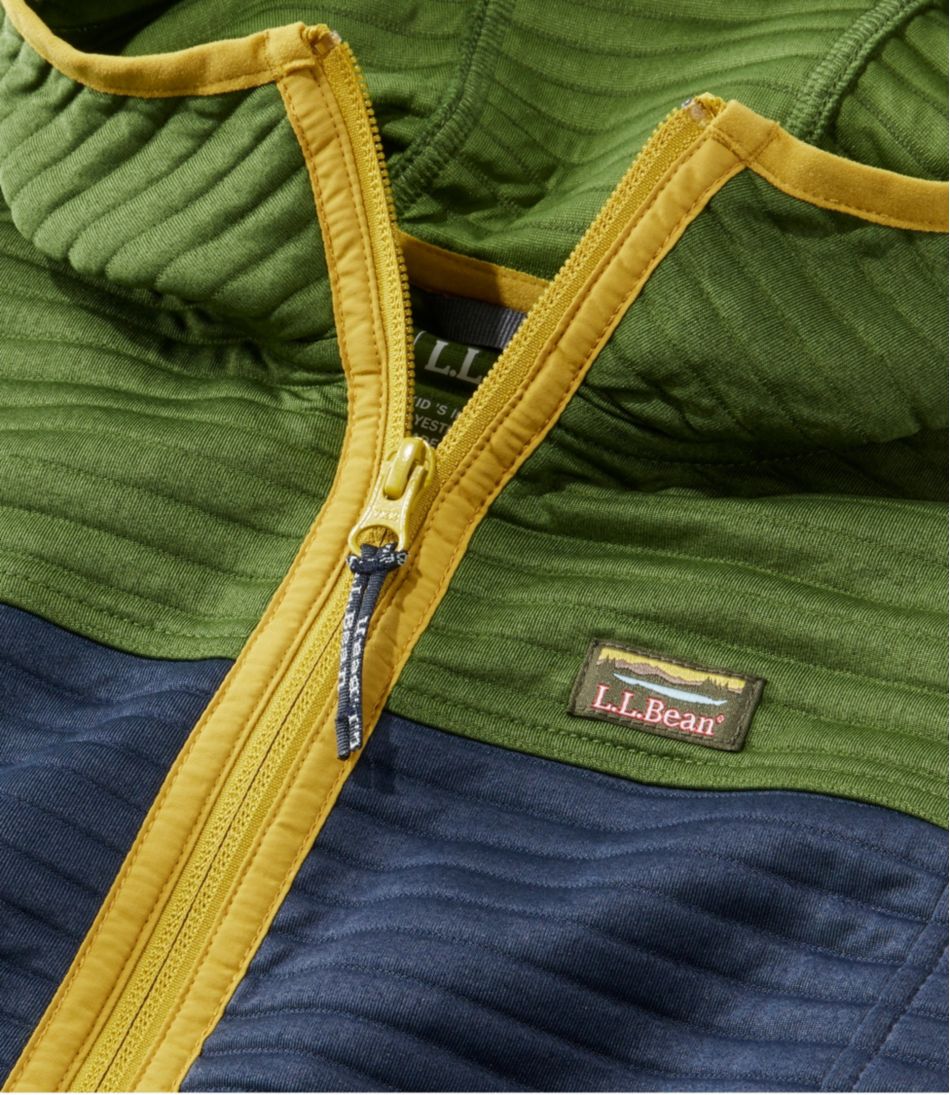 L.L.Bean Kids' Airlight Full-Zip Hoodie, Colorblock CLOTHING|OUTERWEAR|SALE