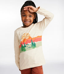 L.L.Bean Kids' Graphic Tee, Long-Sleeve Glow-in-the-Dark CLOTHING
