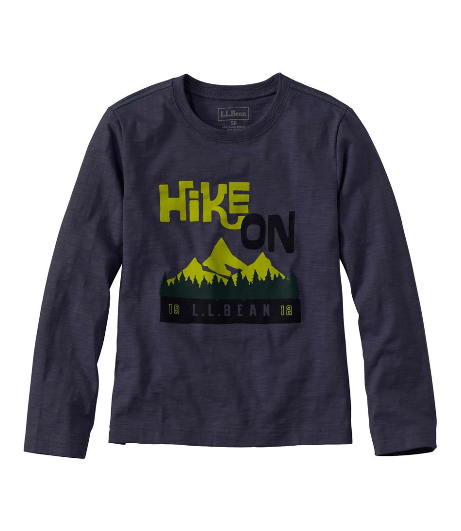 L.L.Bean Kids' Graphic Tee, Long-Sleeve Glow-in-the-Dark CLOTHING