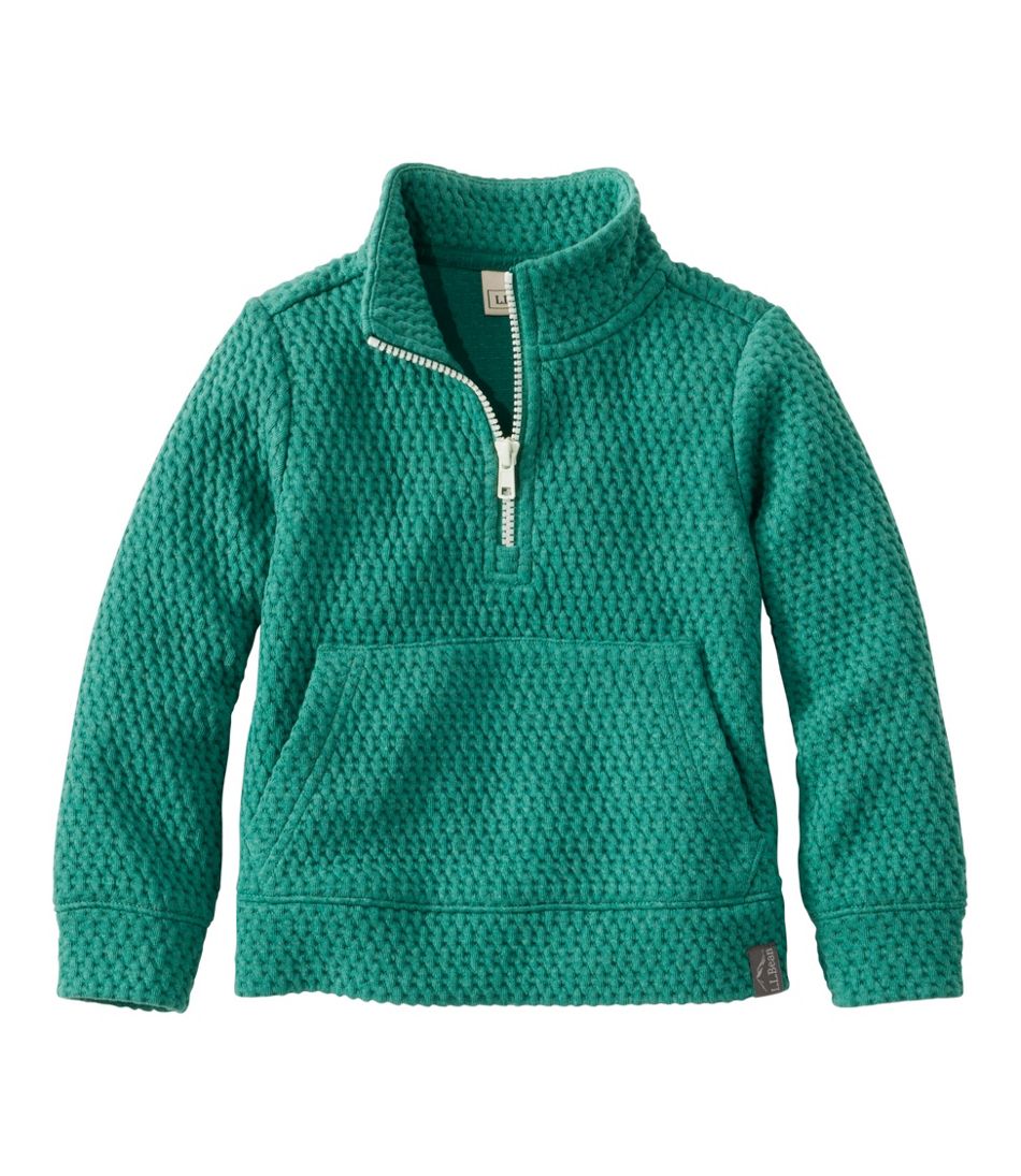 L.L.Bean Toddlers' Ridgeknit Pullover, Glow-in-the-Dark Quarter-Zip CLOTHING