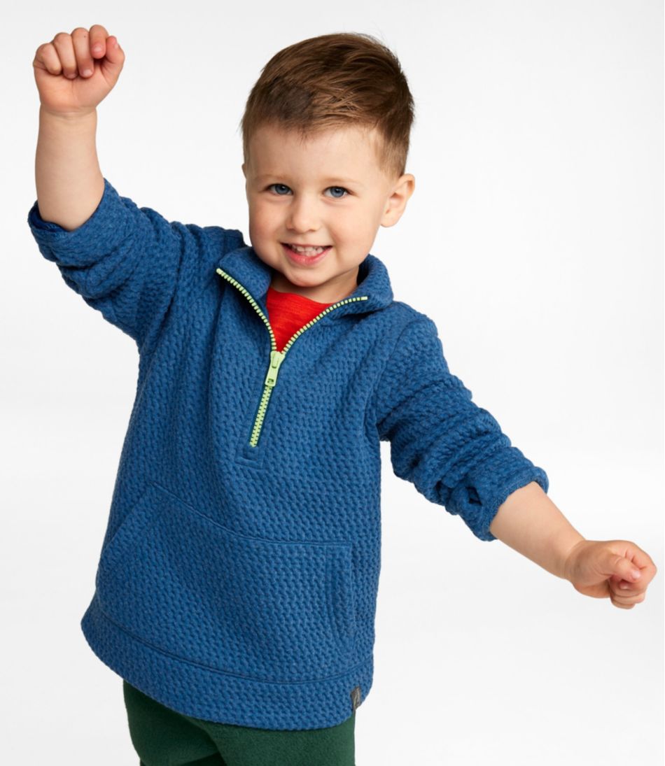 L.L.Bean Toddlers' Ridgeknit Pullover, Glow-in-the-Dark Quarter-Zip CLOTHING