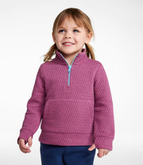 L.L.Bean Toddlers' Ridgeknit Pullover, Glow-in-the-Dark Quarter-Zip CLOTHING