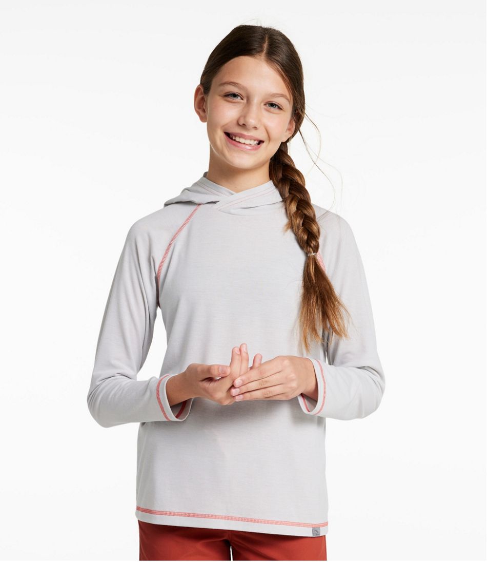 L.L.Bean Kids' Everyday SunSmart® Hooded Tee, Long-Sleeve CLOTHING|SALE
