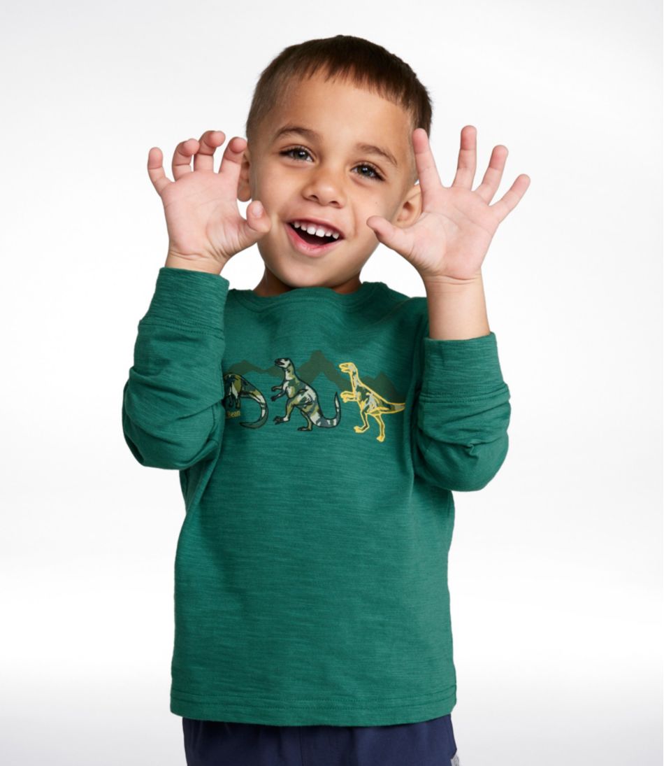 L.L.Bean Infants' and Toddlers' Graphic Tee, Long-Sleeve Glow-in-the-Dark CLOTHING