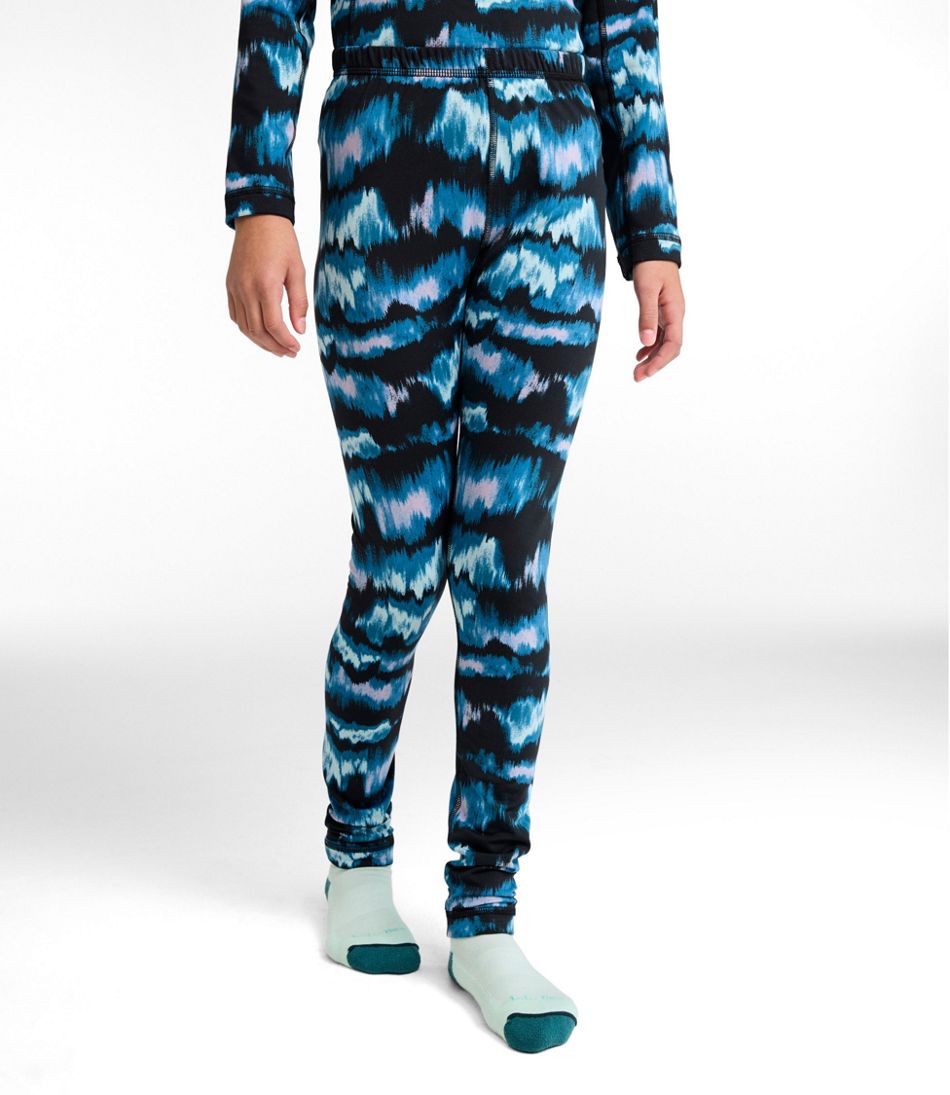 L.L.Bean Kids' Wicked Warm Long Underwear, Expedition-Weight Print Pants CLOTHING