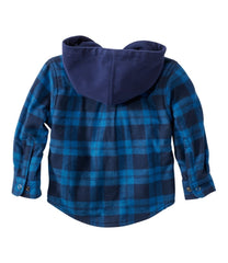 L.L.Bean Toddlers' Fleece-Lined Flannel Shirt, Hooded CLOTHING