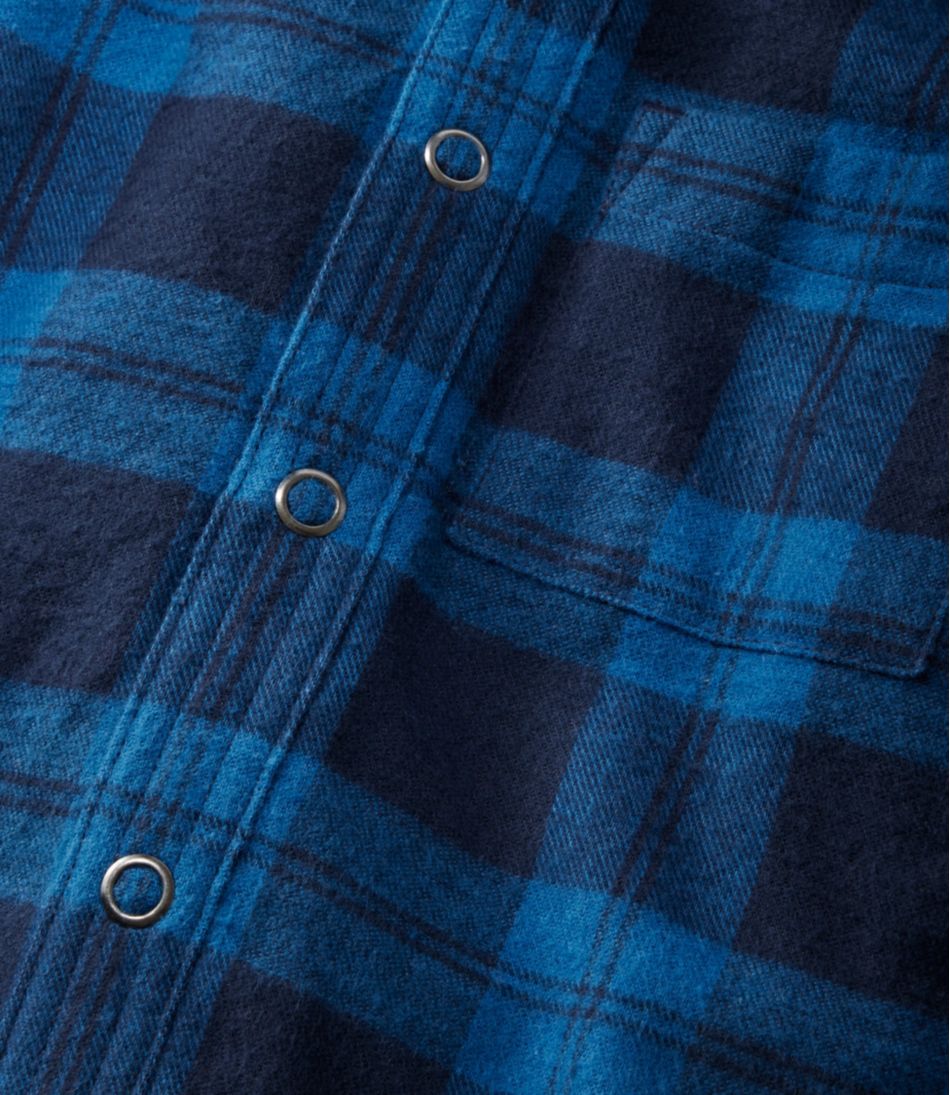 L.L.Bean Toddlers' Fleece-Lined Flannel Shirt, Hooded CLOTHING