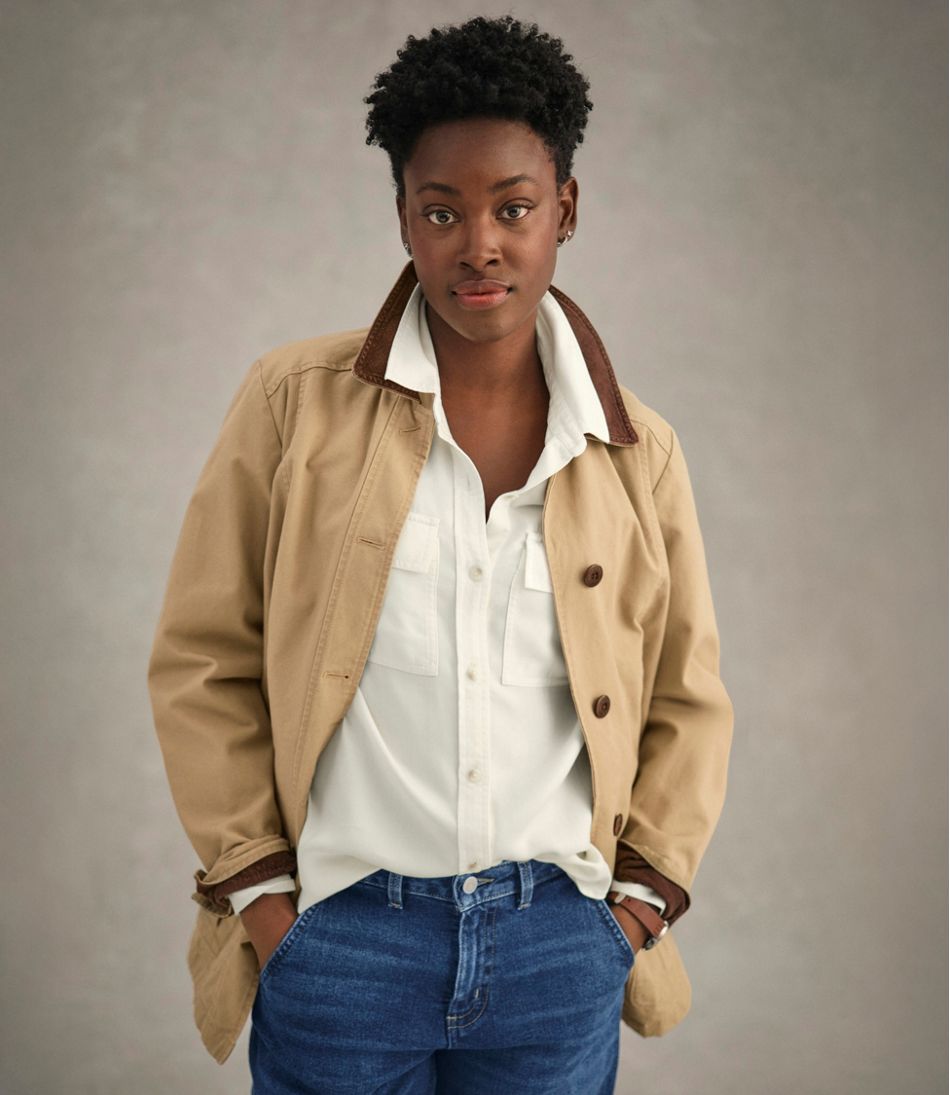 L.L.Bean Women's Adirondack Barn Coat, Flannel-Lined OUTERWEAR