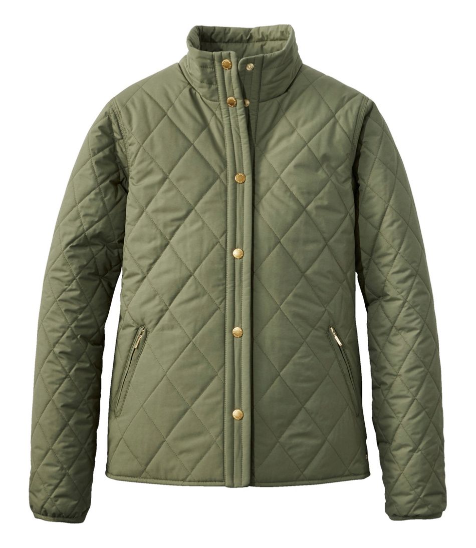 L.L.Bean Women's Bean's Cozy Quilted Jacket OUTERWEAR|SALE