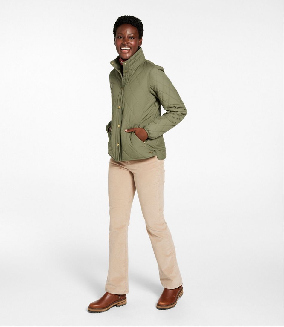 L.L.Bean Women's Bean's Cozy Quilted Jacket OUTERWEAR|SALE