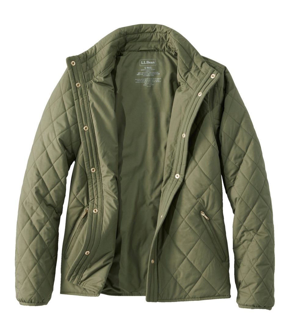 L.L.Bean Women's Bean's Cozy Quilted Jacket OUTERWEAR|SALE