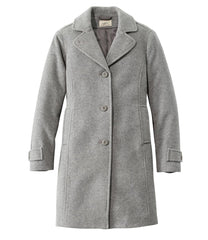 L.L.Bean Women's Classic Lambswool Polo Coat, Three-Quarter Length OUTERWEAR