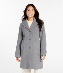 L.L.Bean Women's Classic Lambswool Polo Coat, Three-Quarter Length OUTERWEAR
