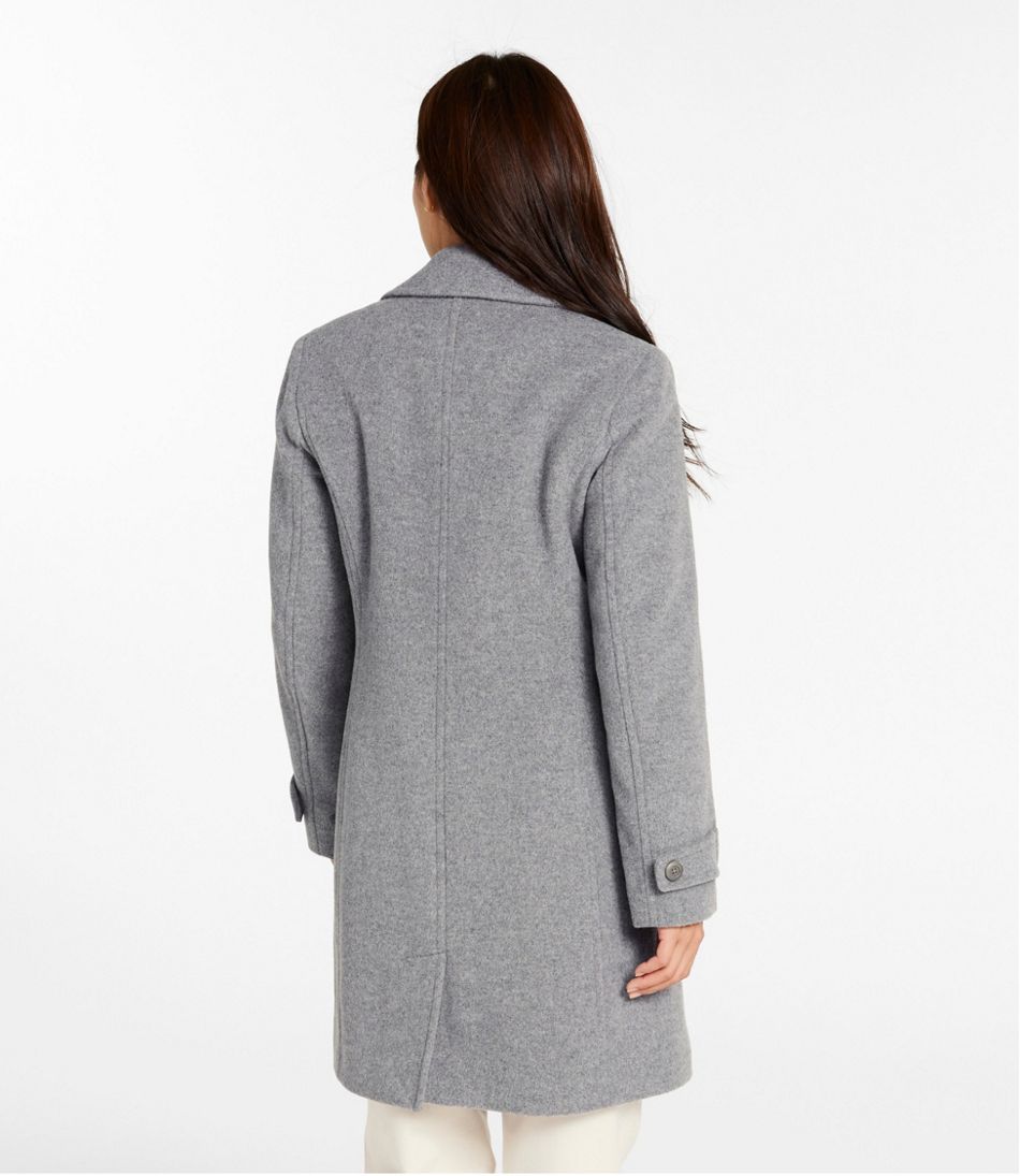 L.L.Bean Women's Classic Lambswool Polo Coat, Three-Quarter Length OUTERWEAR