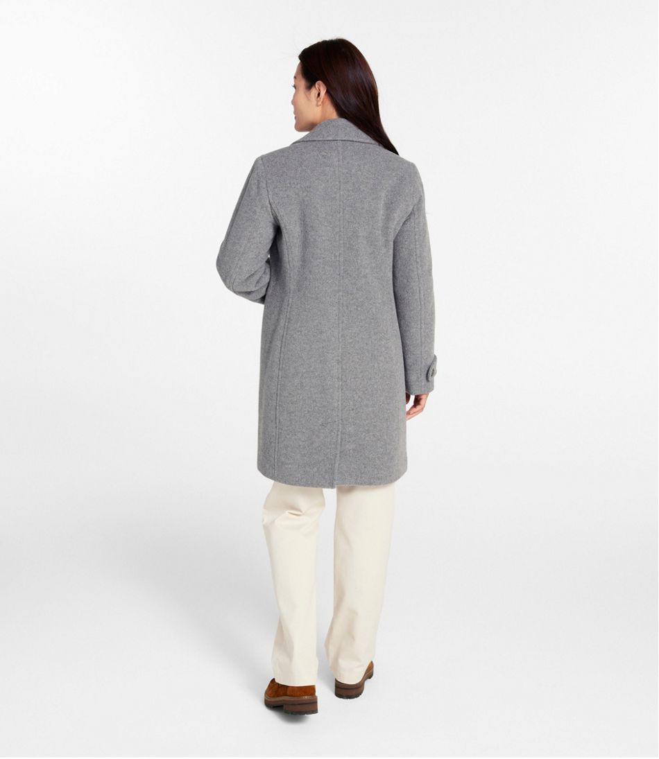 L.L.Bean Women's Classic Lambswool Polo Coat, Three-Quarter Length OUTERWEAR
