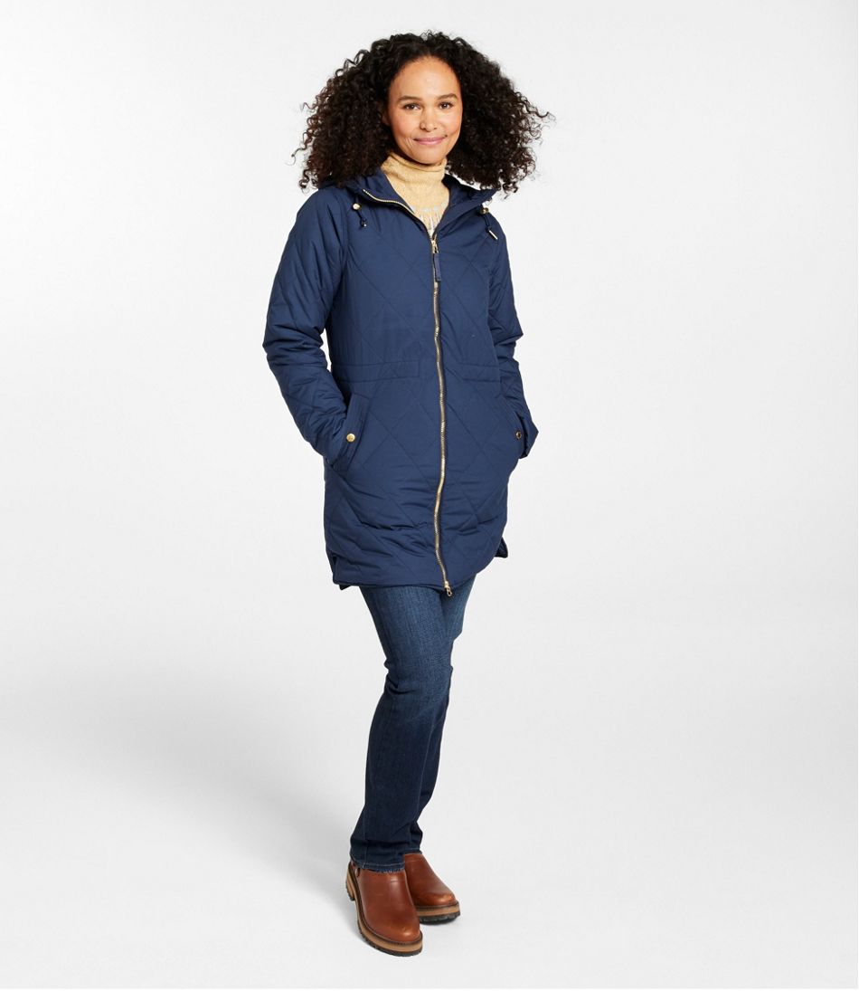 L.L.Bean Women's Bean's Cozy Quilted Coat OUTERWEAR|SALE