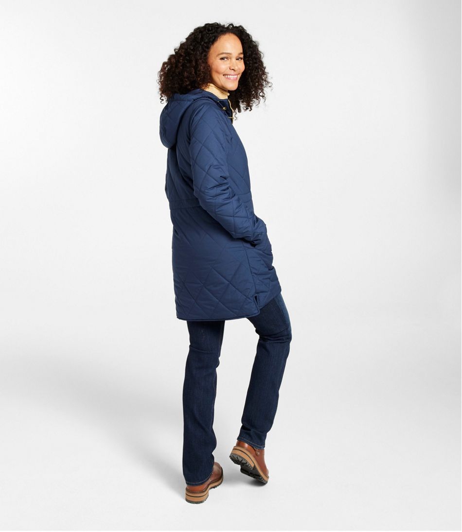 L.L.Bean Women's Bean's Cozy Quilted Coat OUTERWEAR|SALE