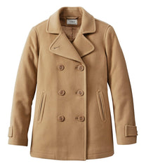L.L.Bean Women's Classic Lambswool Peacoat OUTERWEAR