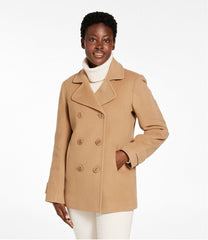 L.L.Bean Women's Classic Lambswool Peacoat OUTERWEAR