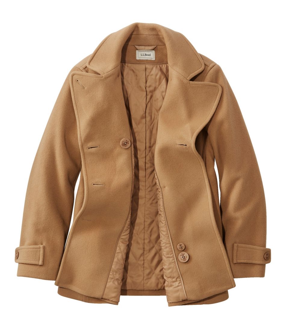 L.L.Bean Women's Classic Lambswool Peacoat OUTERWEAR