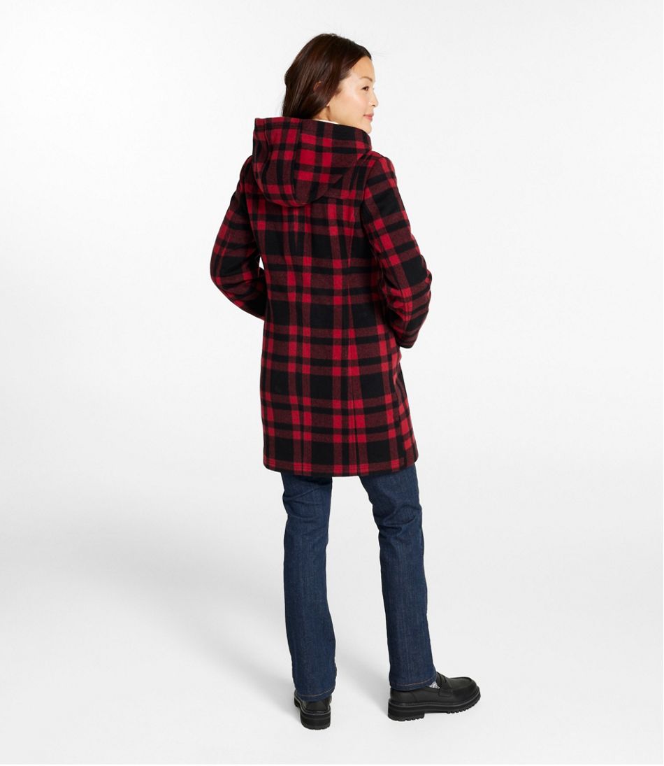 L.L.Bean Women's Classic Lambswool Duffel Coat, Pattern OUTERWEAR