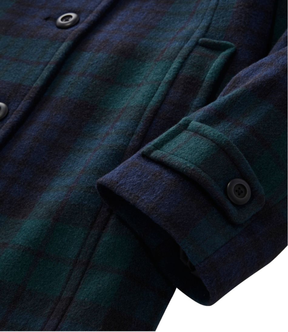 L.L.Bean Women's Classic Lambswool Polo Coat, Three-Quarter, Pattern OUTERWEAR