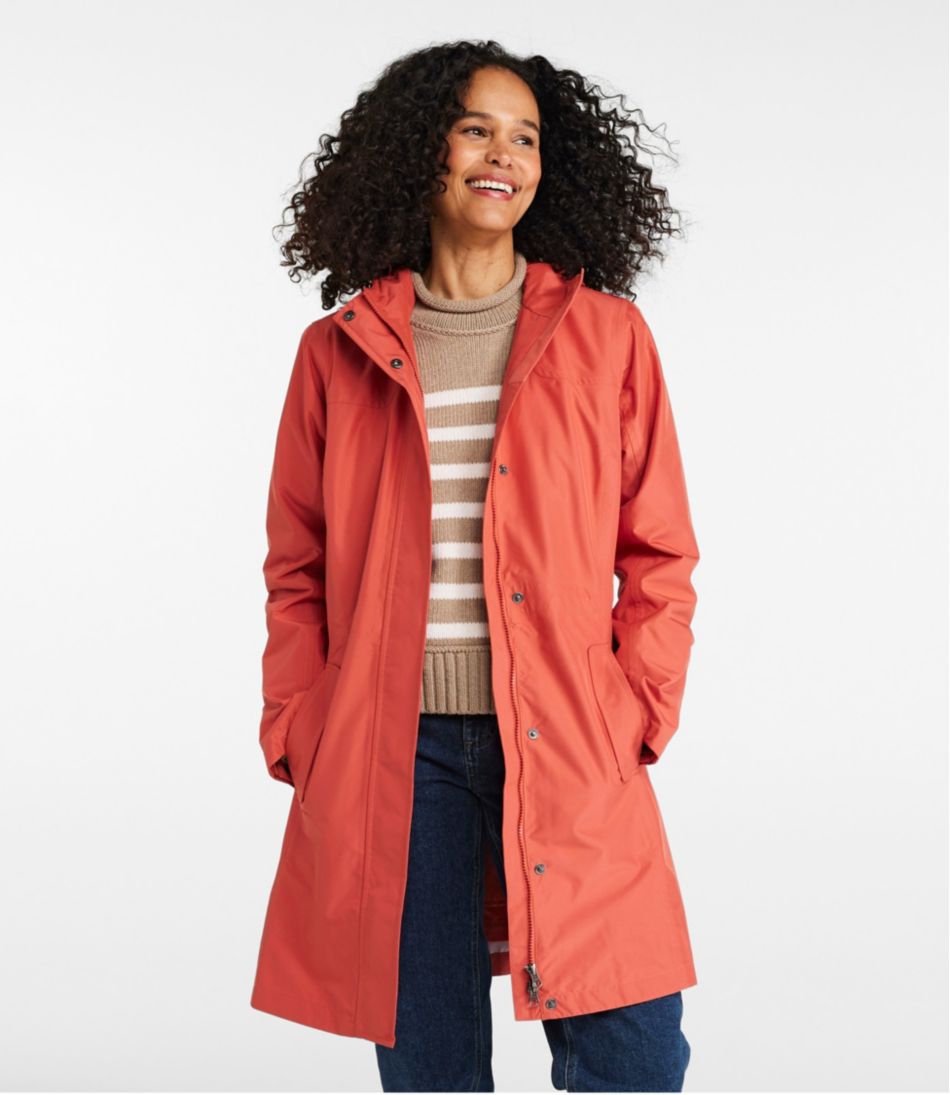 L.L.Bean Women's H2OFF Raincoat, PrimaLoft-Lined OUTERWEAR
