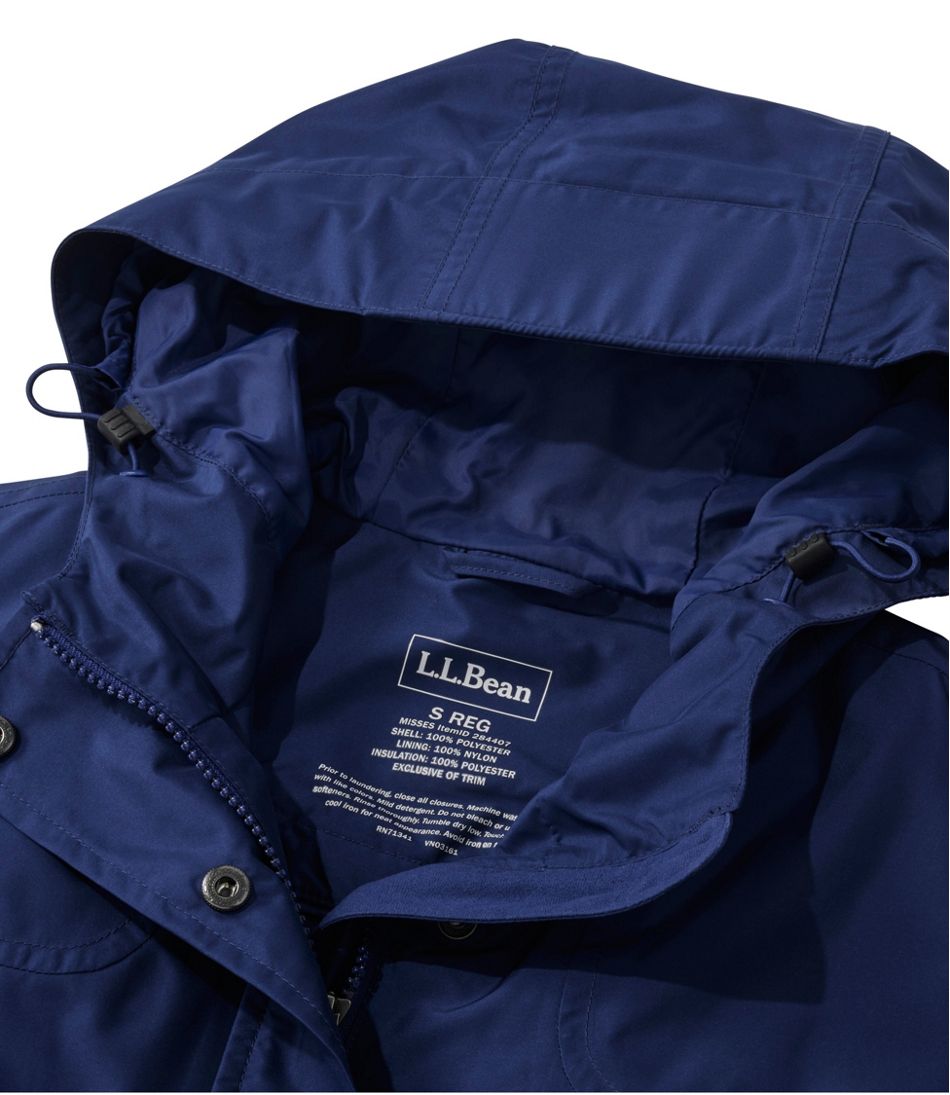 L.L.Bean Women's H2OFF Raincoat, PrimaLoft-Lined OUTERWEAR