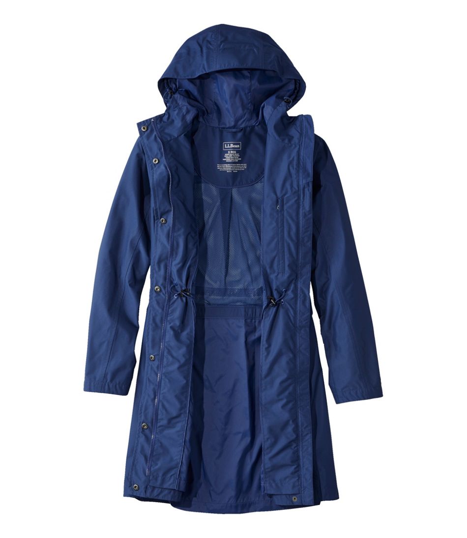 L.L.Bean Women's H2OFF Raincoat, Mesh-Lined OUTERWEAR