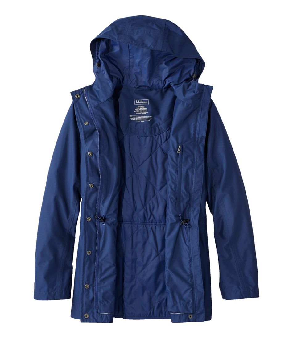 L.L.Bean Women's H2OFF Rain Jacket, PrimaLoft-Lined OUTERWEAR