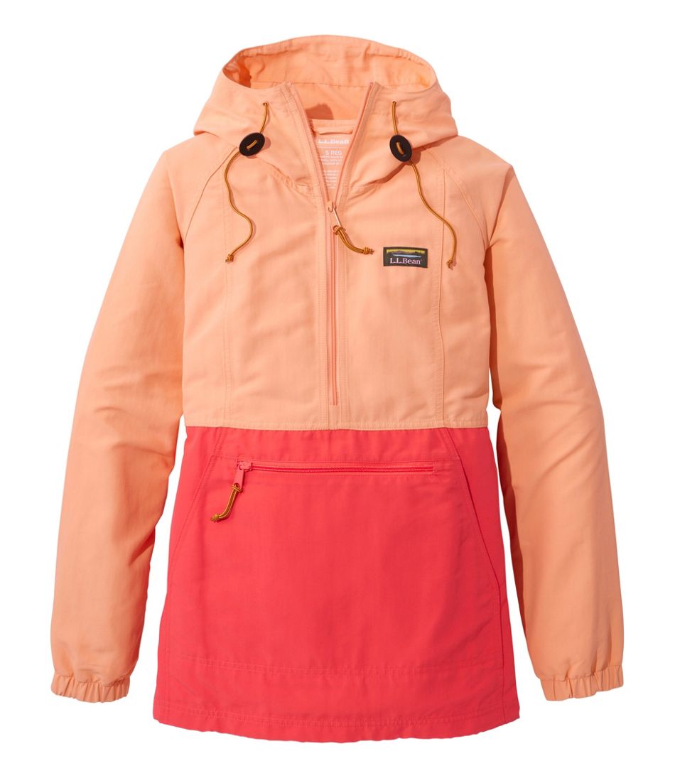 L.L.Bean Women's Mountain Classic Anorak, Colorblock OUTERWEAR|SALE