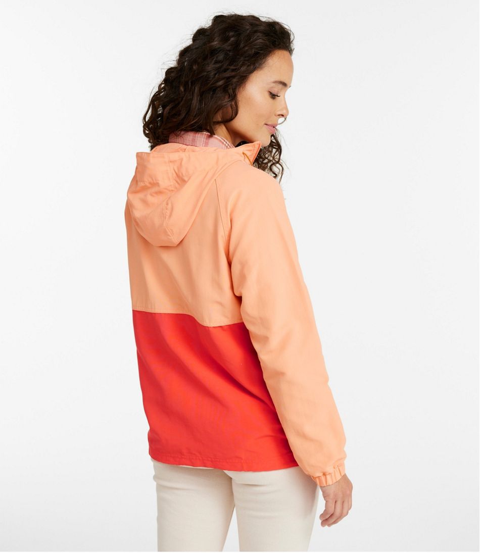L.L.Bean Women's Mountain Classic Anorak, Colorblock OUTERWEAR|SALE