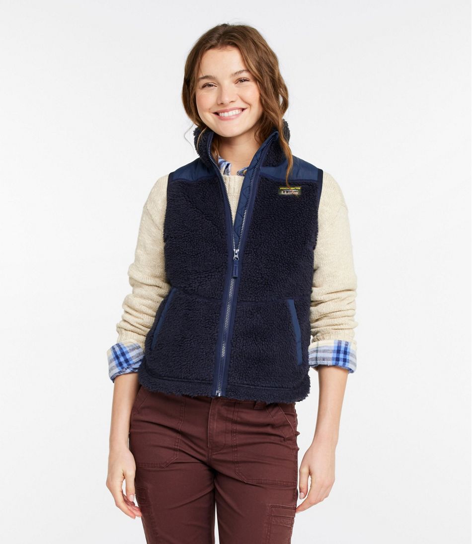 L.L.Bean Women's Bean's Sherpa Fleece Vest OUTERWEAR|SALE