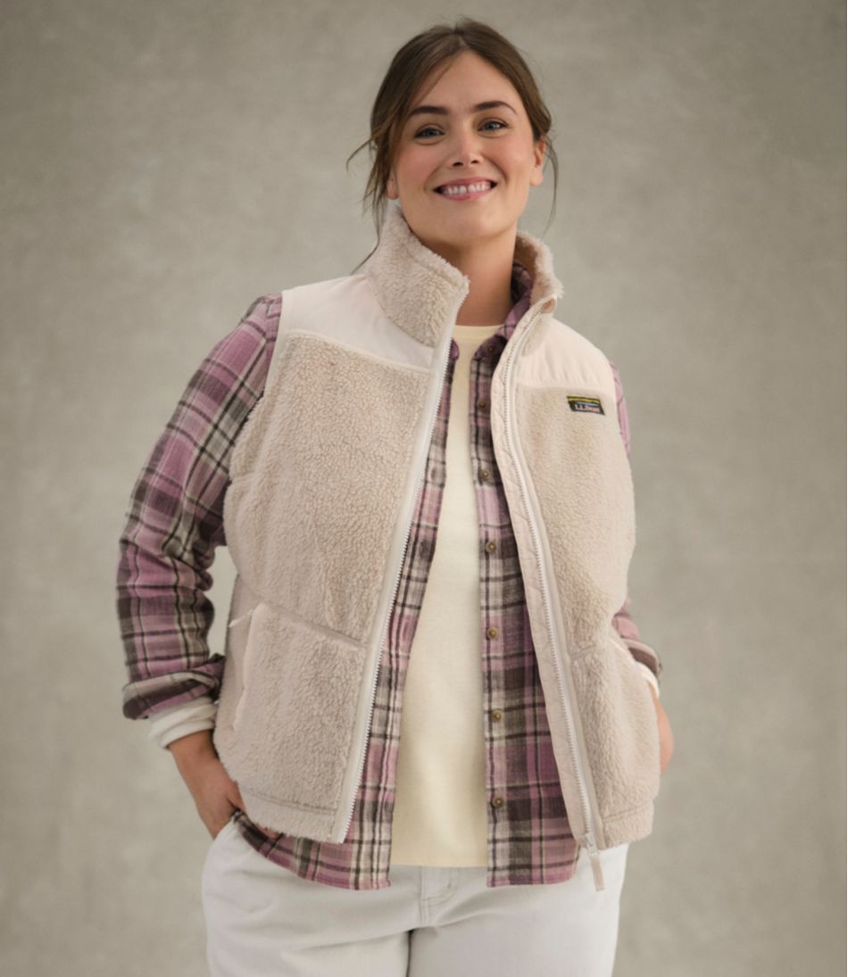 L.L.Bean Women's Bean's Sherpa Fleece Vest OUTERWEAR|SALE