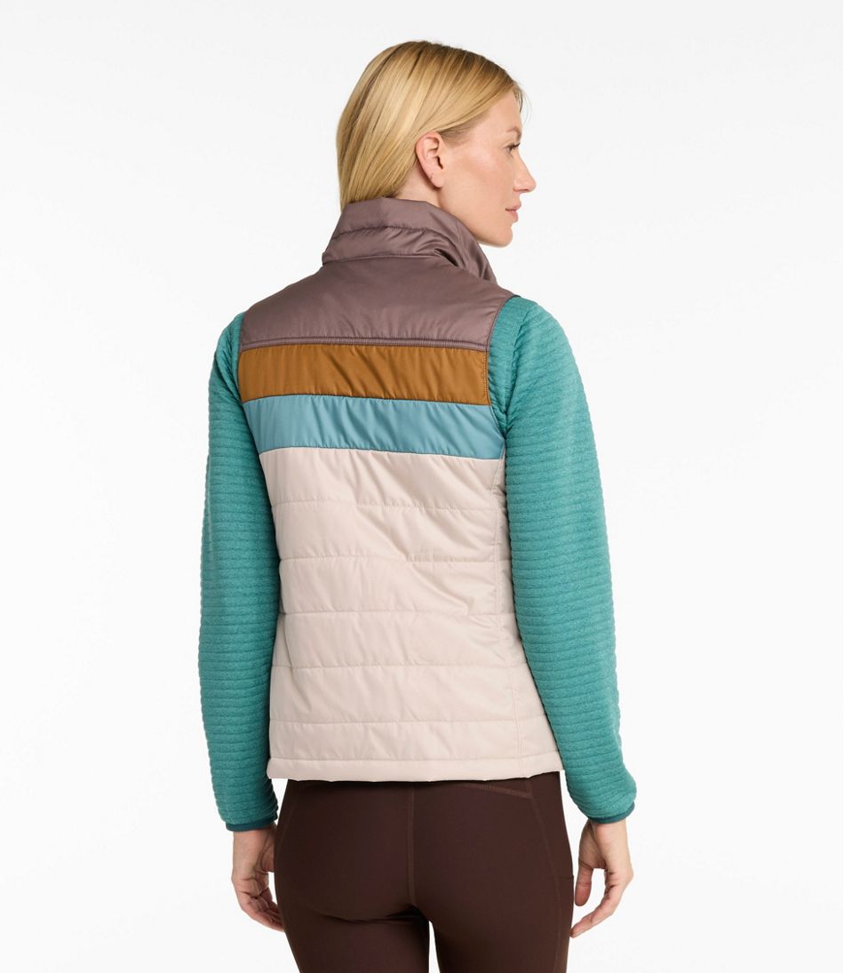L.L.Bean Women's Mountain Classic Puffer Vest, Colorblock OUTERWEAR|SALE