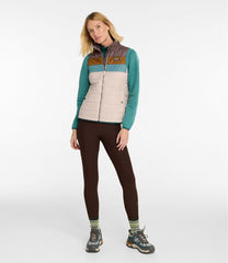 L.L.Bean Women's Mountain Classic Puffer Vest, Colorblock OUTERWEAR|SALE