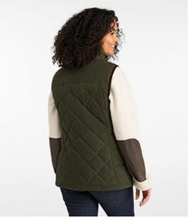L.L.Bean Women's Upcountry Waxed Cotton Down Vest OUTERWEAR|OUTDOOR EQUIPMENT