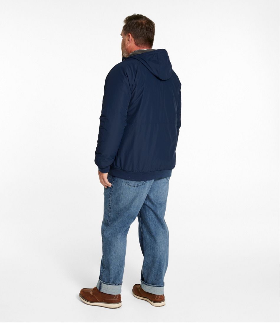 L.L.Bean Men's Insulated 3-Season Bomber Hooded Jacket OUTERWEAR