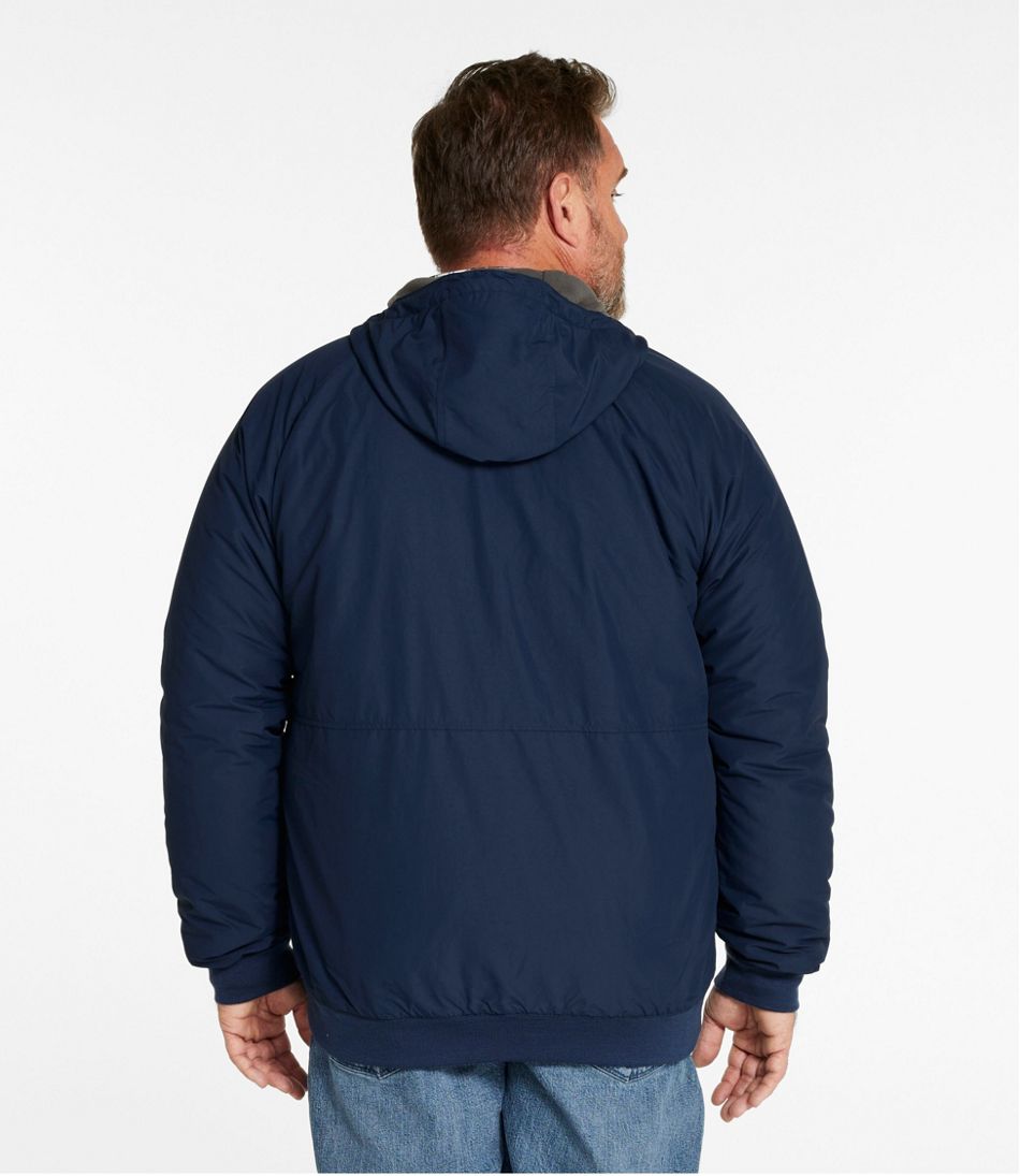 L.L.Bean Men's Insulated 3-Season Bomber Hooded Jacket OUTERWEAR