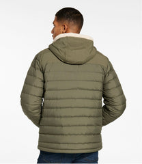 L.L.Bean Men's Mountain Classic Down Hooded Jacket, Sherpa-Lined OUTERWEAR