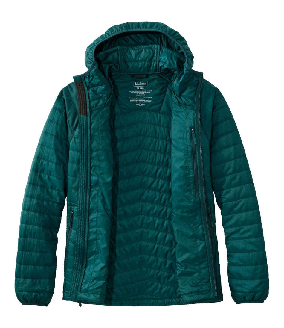 L.L.Bean Men's PrimaLoft Packaway Hooded Jacket OUTERWEAR|SALE