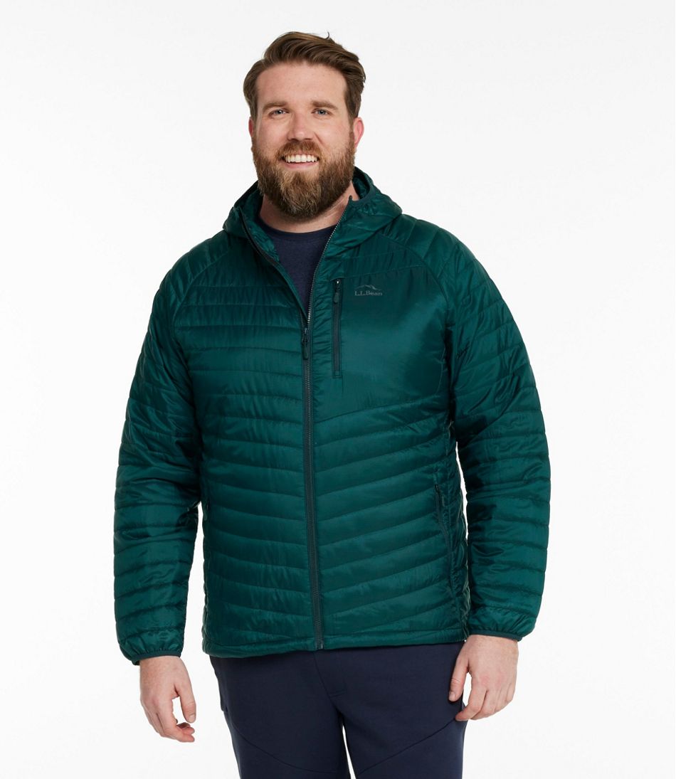 L.L.Bean Men's PrimaLoft Packaway Hooded Jacket OUTERWEAR|SALE