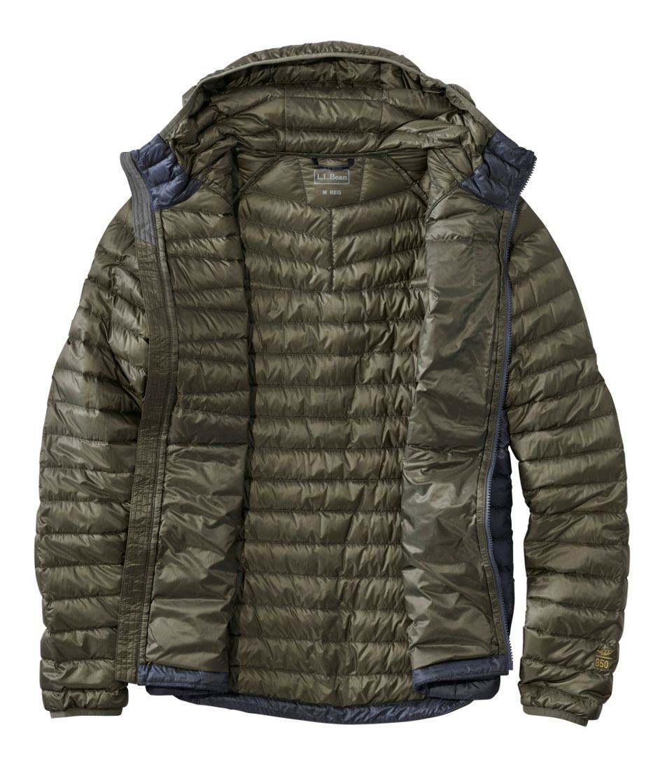 L.L.Bean Men's Ultralight 850 Down Sweater Hooded Jacket OUTERWEAR