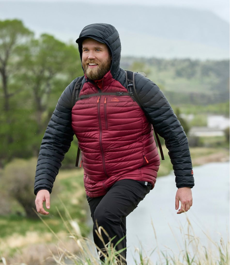 L.L.Bean Men's Ultralight 850 Down Sweater Hooded Jacket OUTERWEAR